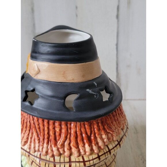 Yankee Candle ceramic witch cauldron holder Halloween star moon - Picture 8 of 11